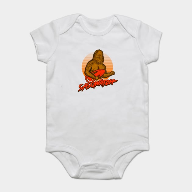 Sasq Watch Baby Bodysuit by dumbshirts
